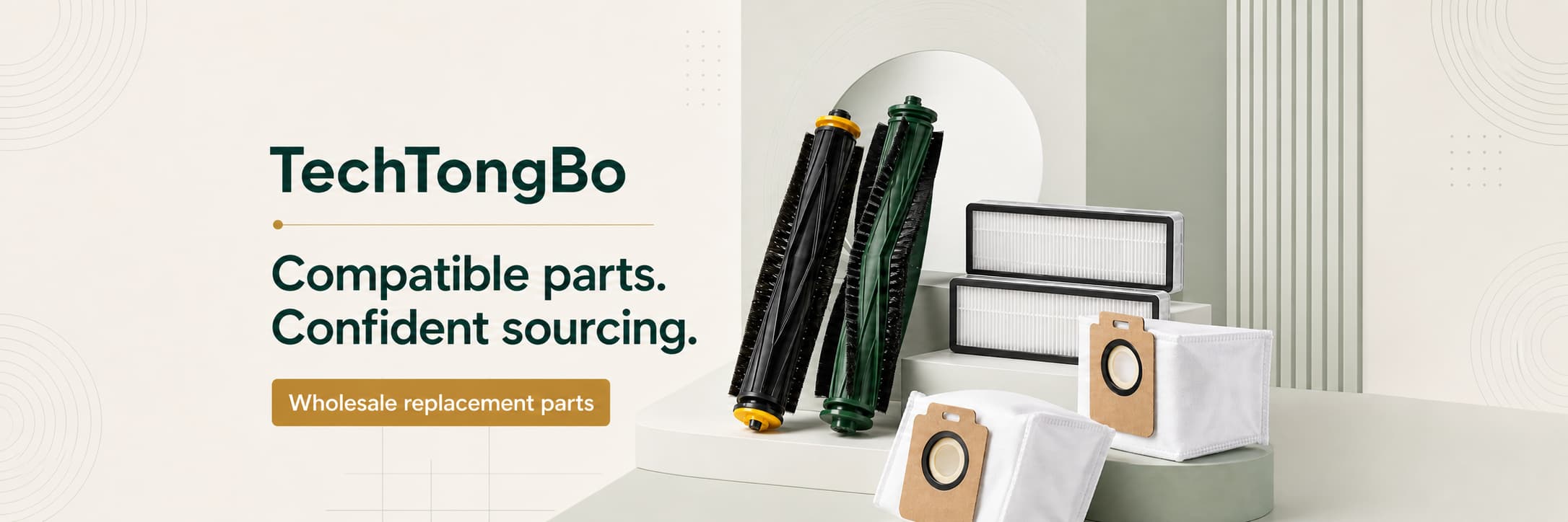 Replacement Robot vacuum main brush filter and dust bags for wholesale business